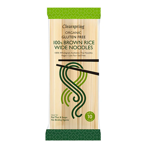 Clearspring Brune Risnudler (Brede) | 200 g