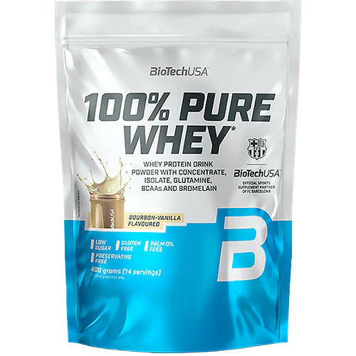 BioTechUSA 100% Pure Whey Protein Pulver | Bourbon-vanilla