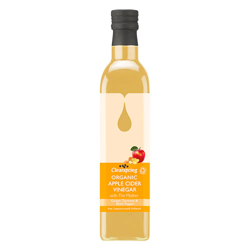 Clearspring Æblecidereddike Økologisk M.ingefær, Gurkemeje, Peber & Eddikemor | 500 ml
