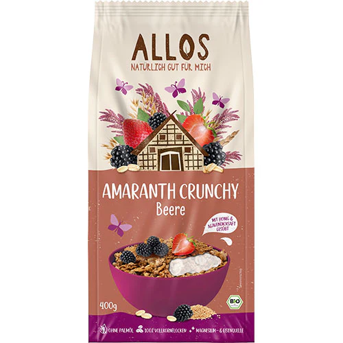 Allos Amaranth Crunchy Mysli m. Bær Økologisk | 400 g