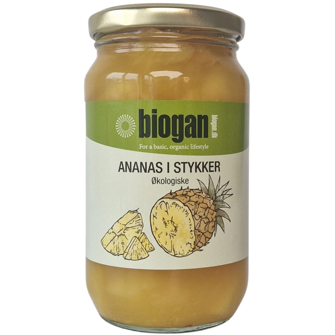 Biogan Ananas i Stykker Økologisk | 340 g