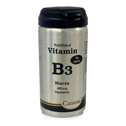 Camette B3 Vitamin Niacin 400mg | 90 tabletter