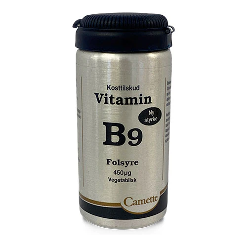 Camette B9 Vitamin Folsyre 450mcg | 90 tabletter
