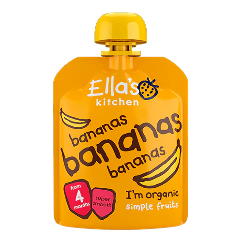 Ellas Kitchen Babymos Banan, Banan & Banan 4 Mdr Økologisk | 70 g