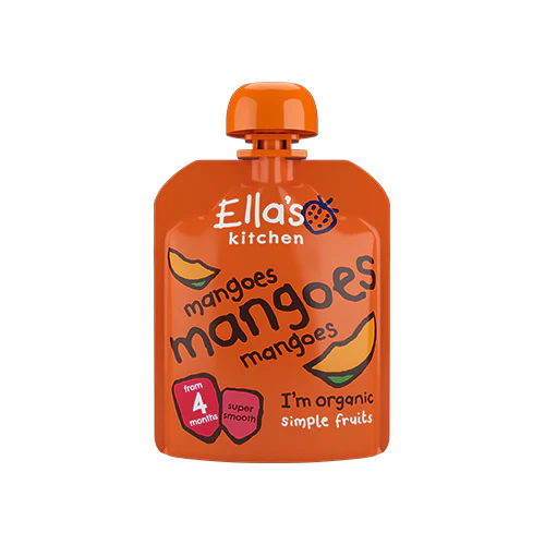 Ellas Kitchen Babymos Mango, Mango & Mango 4 Mdr Økologisk | 70 g