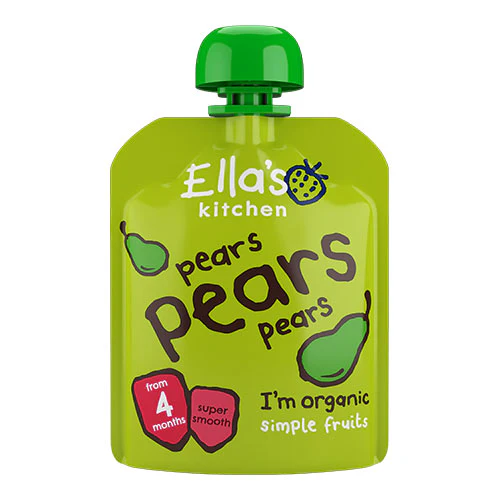 Ellas Kitchen Babymos Pære, Pære & Pære 4 Mdr Økologisk | 70 g