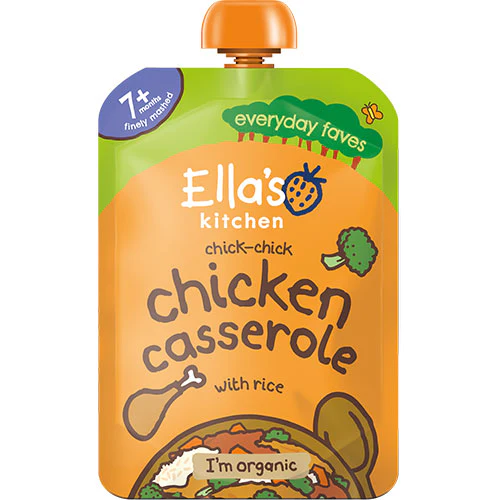 Ellas Kitchen Babymos Kyllingekasserolle Med Ris 7 Mdr Økologisk | 130 g