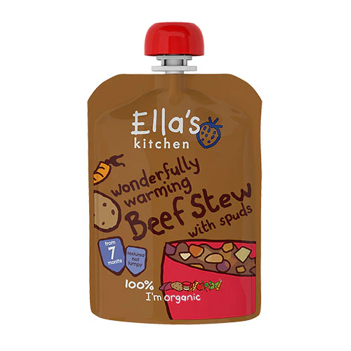 Ellas Kitchen Babymos Oksekød & Grøntsager Fra 7 Mdr. Økologisk | 130 g