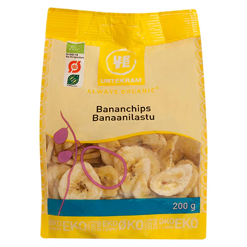 Urtekram Bananchips Økologisk | 200 g
