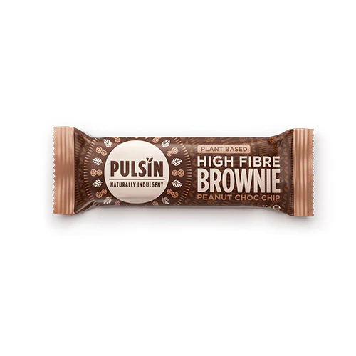Pulsin Brownie Bar Glutenfri Økologisk | Peanut Choc Chip