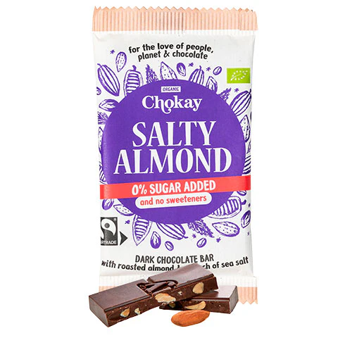 Chokay Bar Salty Almond Økologisk | 70 g