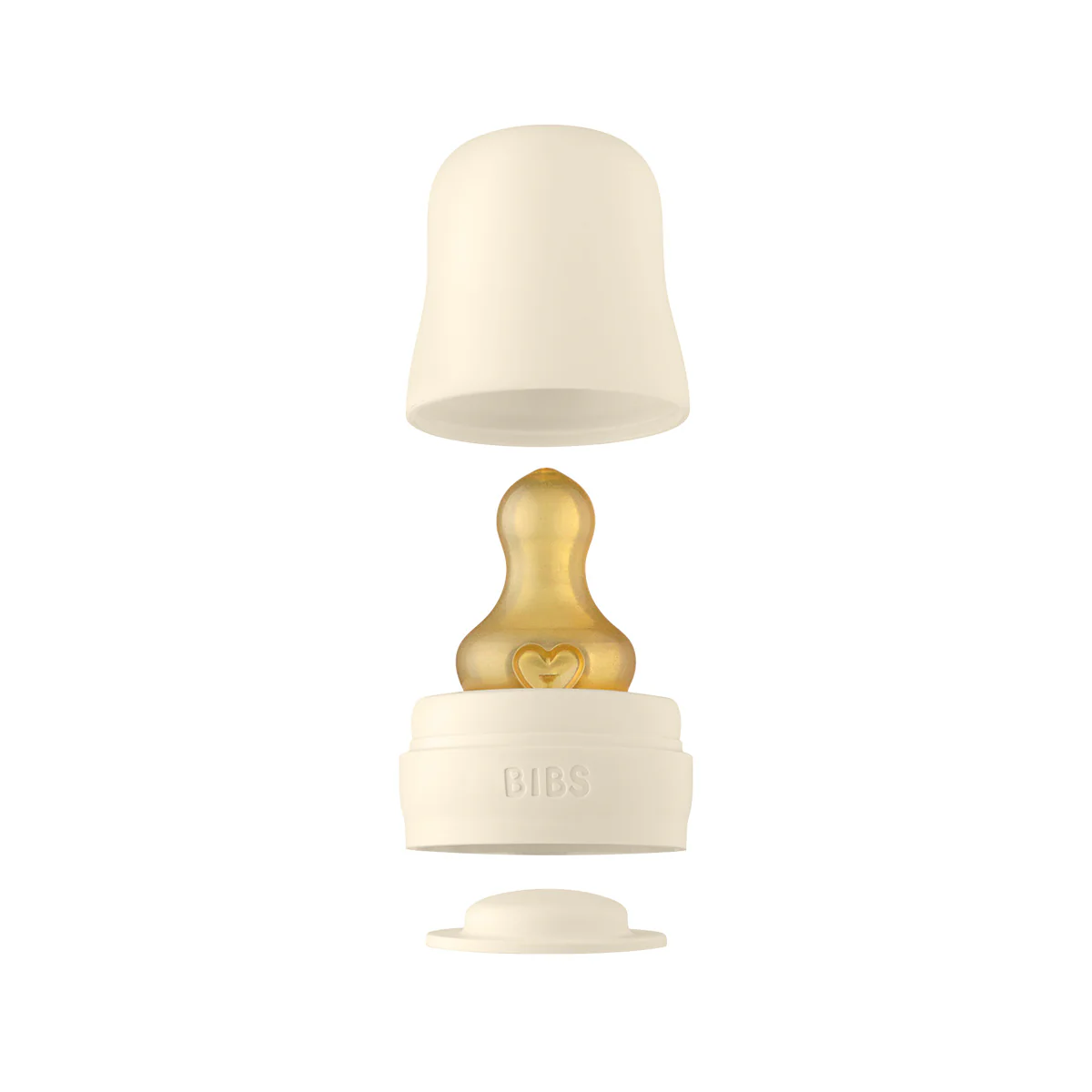 BIBS Baby Glass Bottle Complete Set Latex 110ml Ivory - Image 4