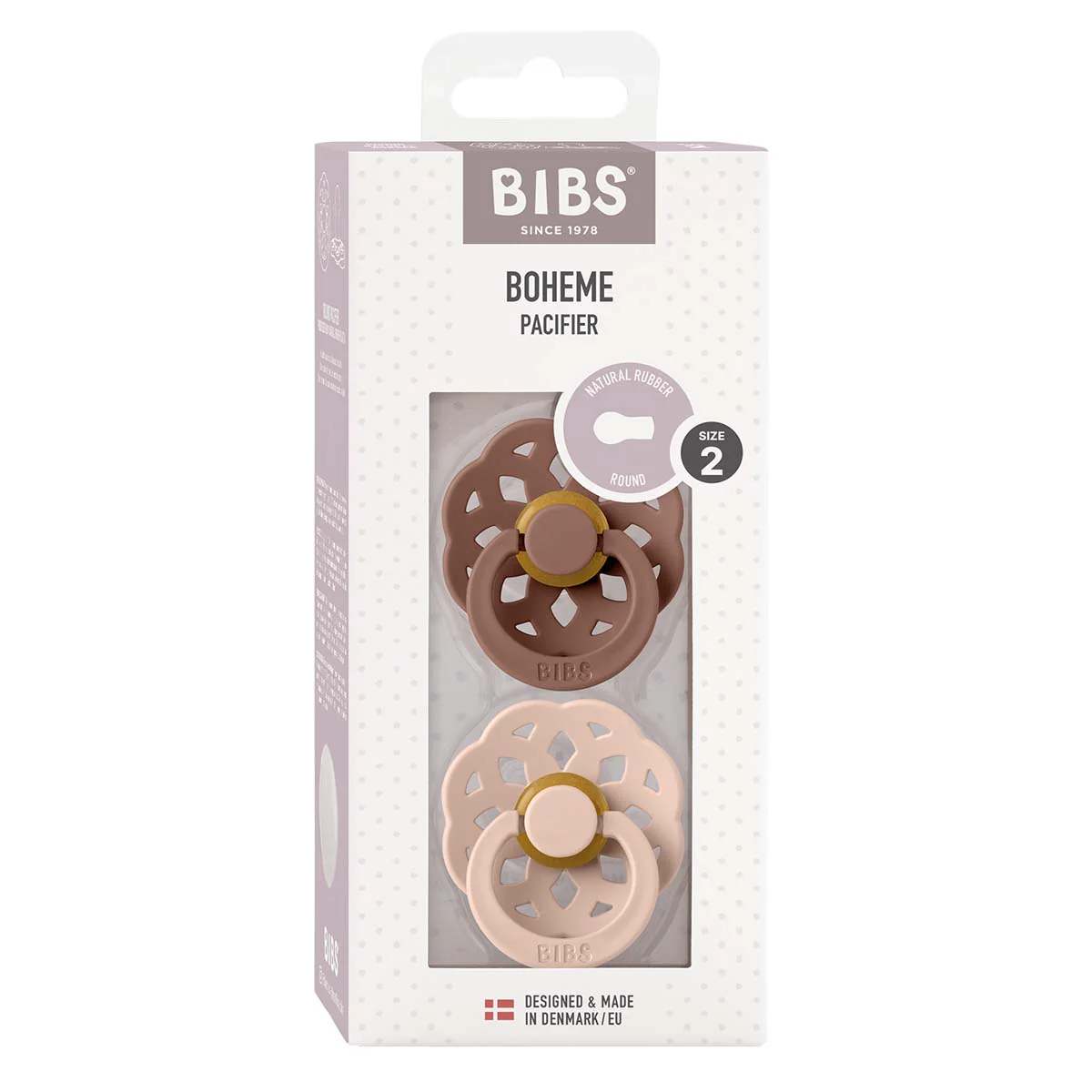 BIBS Boheme Latex Size 2 Woodchuck/Blush 2 PACK - Image 3