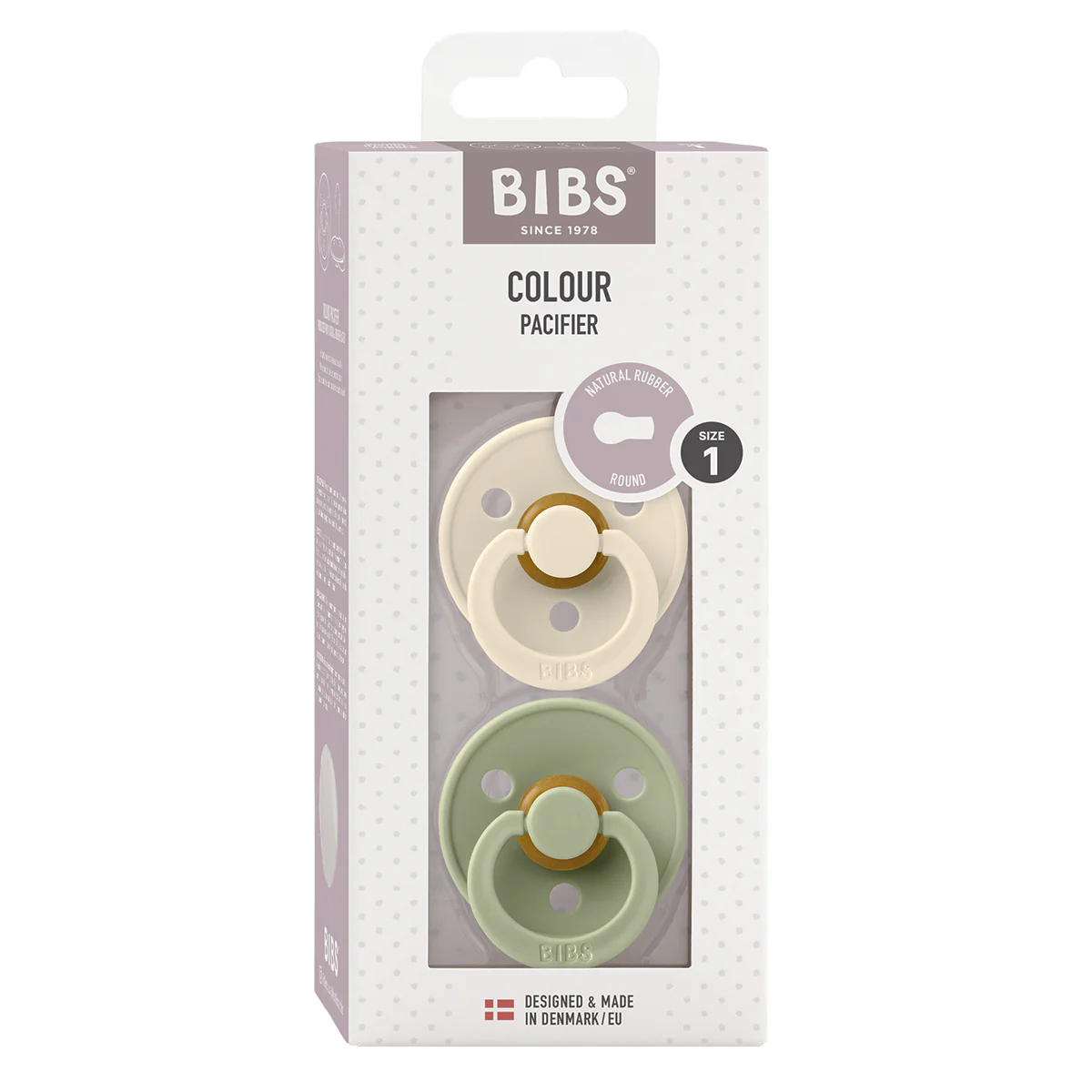 BIBS Colour Latex Ivory/Sage | Size 1 - 2 PACK - Image 3