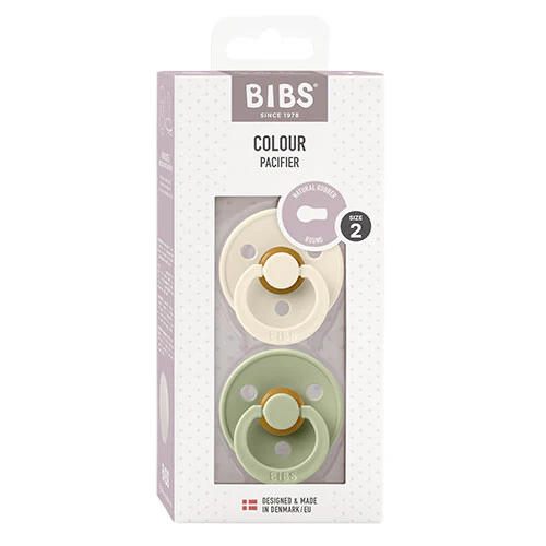 BIBS Colour Latex Ivory/Sage | Size 2 - 2 PACK