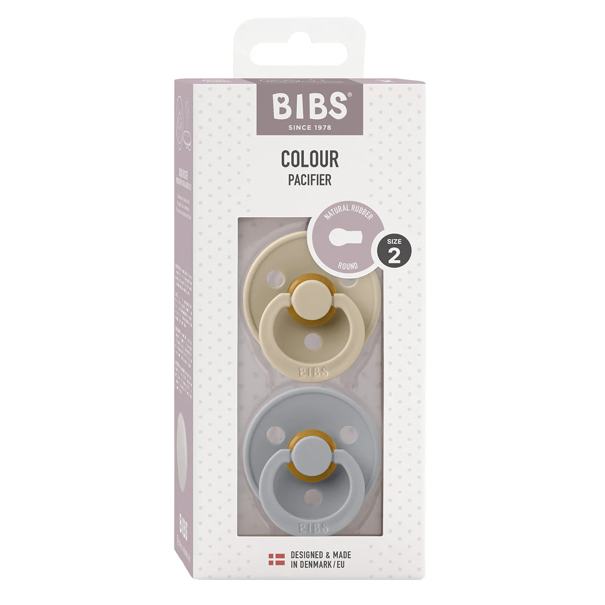 BIBS Colour Latex Size 2 Vanilla/Cloud 2 PACK - Image 2