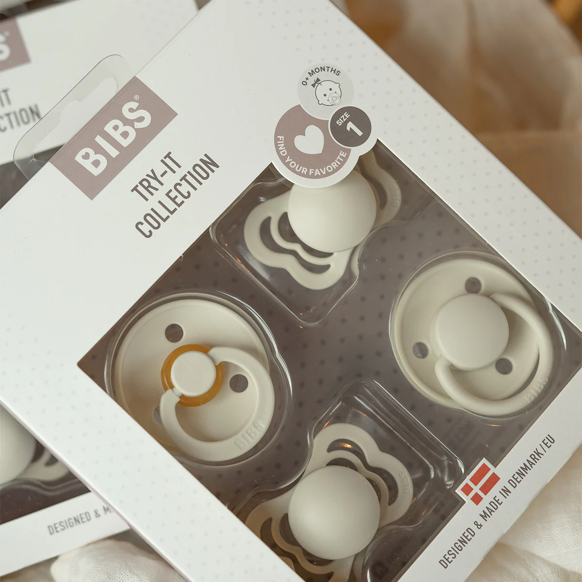 BIBS Try-it collection Size 1 Ivory 4 PACK - Image 2