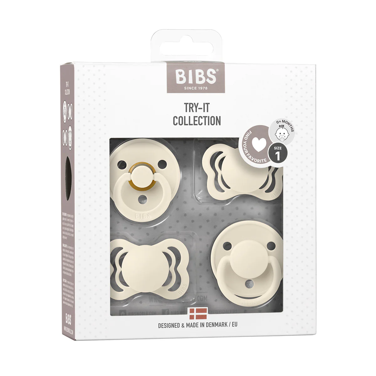 BIBS Try-it collection Size 1 Ivory 4 PACK - Image 3