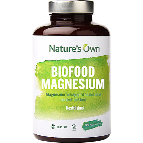 Natures Own Biofood Magnesium | 120 Tabletter