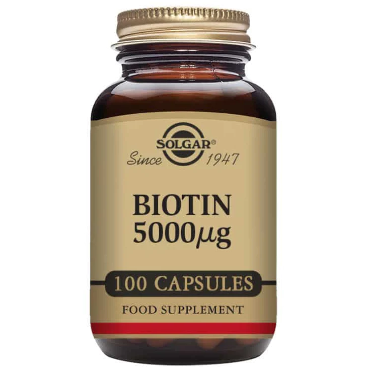 Solgar Biotin 5000 µg | 100 kapsler
