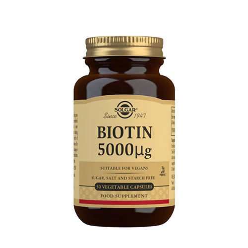 Solgar Biotin 5000 Ug | 50 kapsler