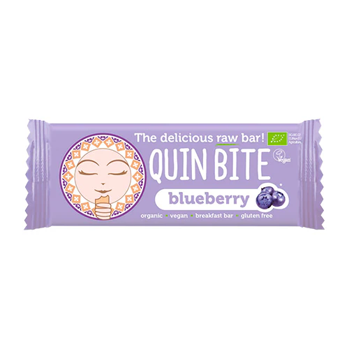 Quin Bite Bar Glutenfri Økologisk | Blåbær