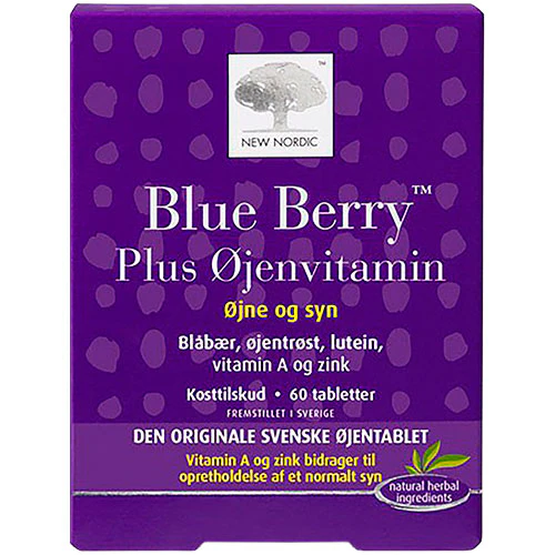 New Nordic Blue Berry Plus Øjenvitamin | 60 tabletter