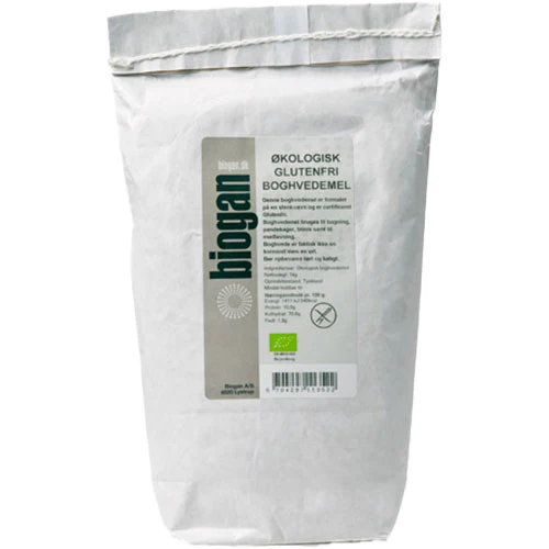 Biogan Økologisk Boghvedemel Glutenfri | 1 kg