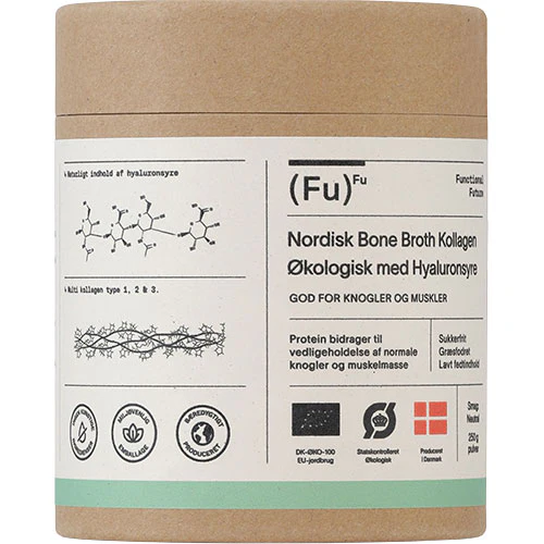 Bone Broth Collagen med Hyaluronsyre Økologisk pulver | 250 g