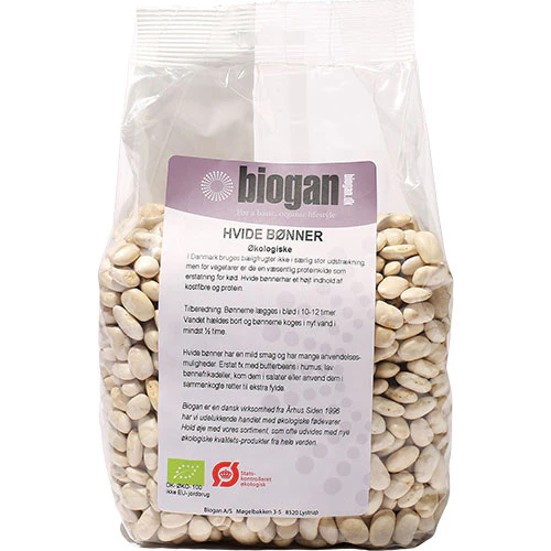 Biogan Økologiske Hvide Bønner | 750 g
