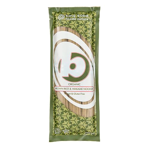 King Soba Brun Ris & Wakame Nudler Økologisk | 250 g