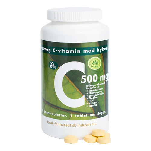Grønne dfi vitaminer C 500 M. Hyben | 240 tabletter