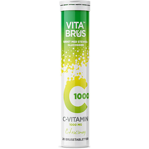 VitaBrus C-vitamin Brusetabletter | 20 tabletter