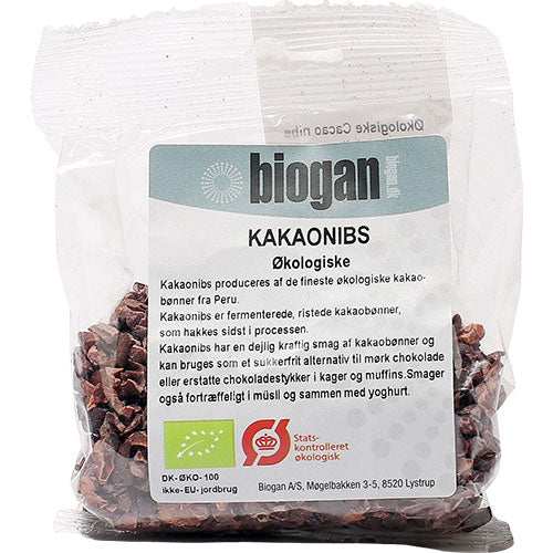Biogan Kakaonibs Økologisk | 80 g