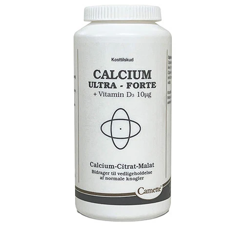 Camette Calcium Ultra Forte + Ekstra D3 | 200 tabletter
