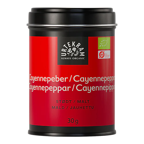Urtekram Cayennepeber Økologisk | 30 g