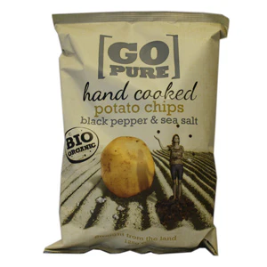 Yellow Chips Pure Chips Økologisk Glutenfri | Salt & pepper
