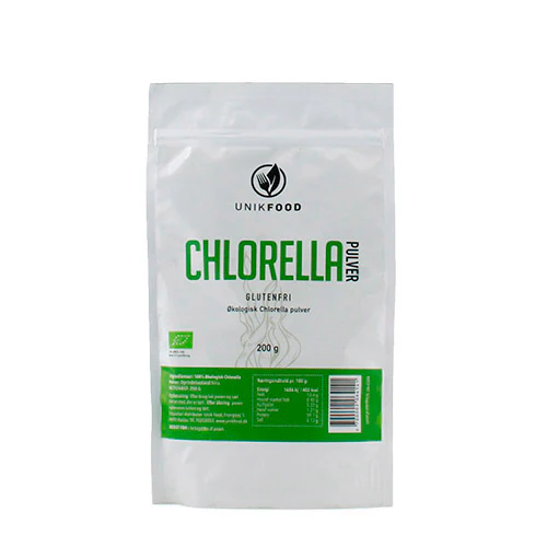 Unikfood Chlorella Pulver Økologisk | 200 g