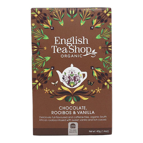 Chocolate Rooibos & Vanilla 20 breveeve. Økologisk