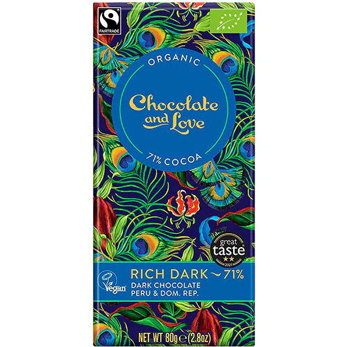 Chokolade Rich dark 71% Økologisk
