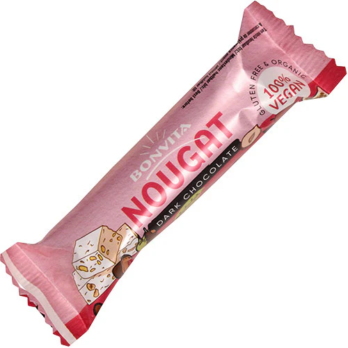 BonVita Chokoladebar Mørk M. Nougat Økologisk | 40 g