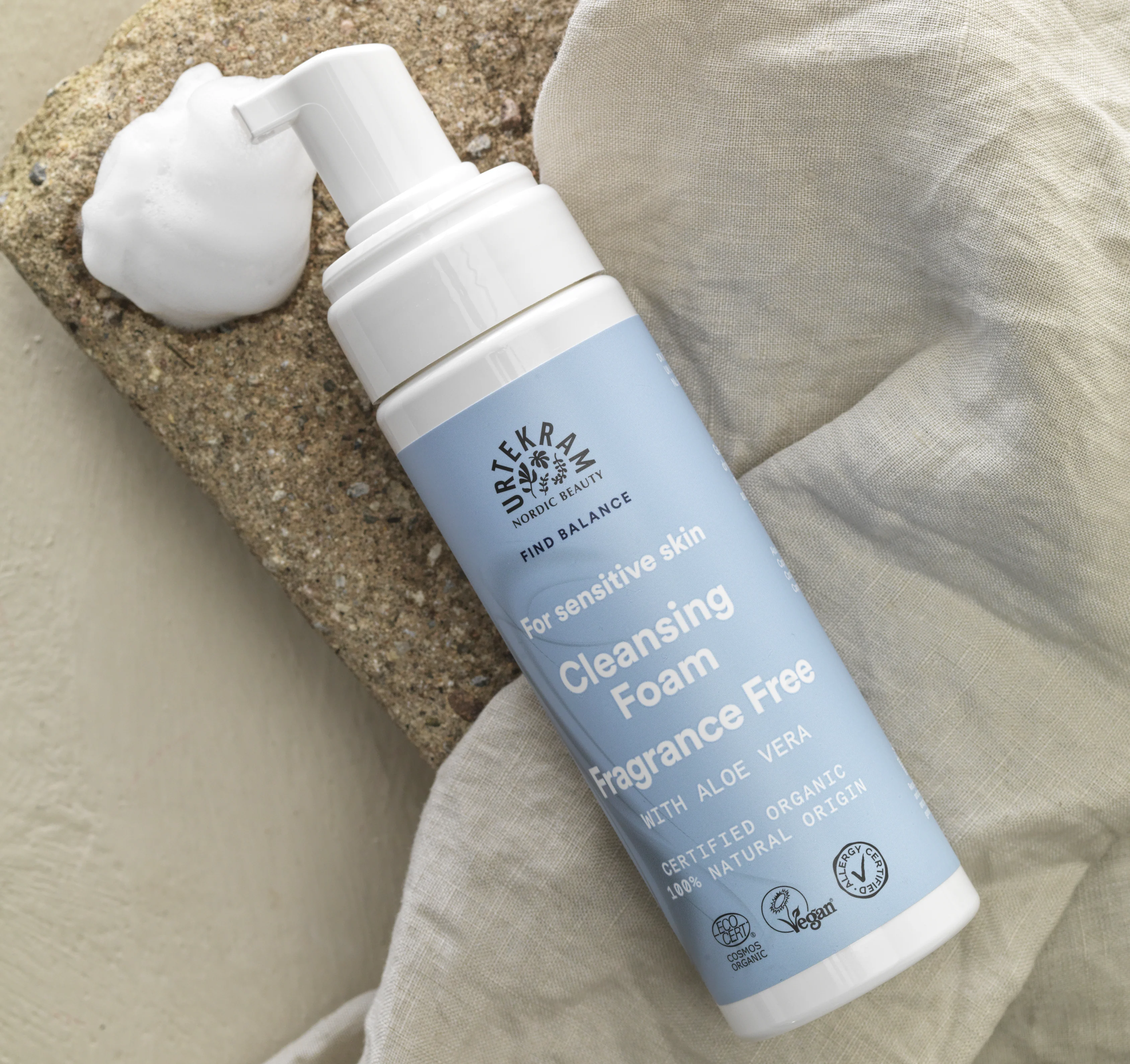 Urtekram Cleansing Foam Fragrance Free | 150 ml - Image 2