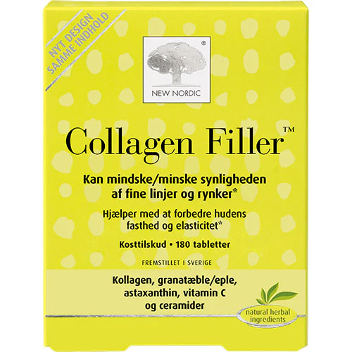 New Nordic Skin Care Collagen Filler | 180 tabletter