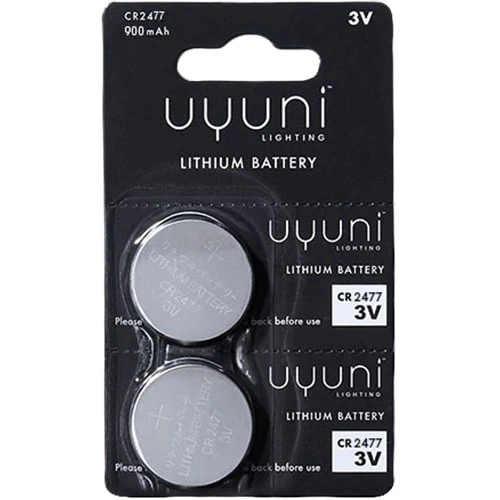 Uyuni lighting CR2477 Battery, 3V, 100mAh, 2-pack