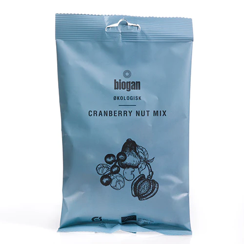 Biogan Cranberry Nut Mix Økologisk | 100 g
