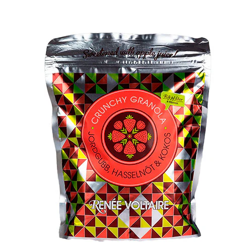 Renée Voltaire Crunchy Granola Med Jordbær, Hasselnød Og Kokos | 450 g
