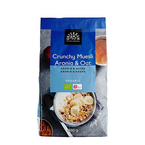 Urtekram Crunchy Mysli Aronia & Havre Økologisk | 450 g