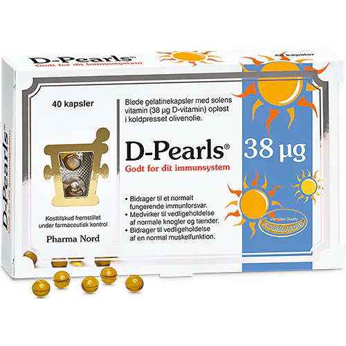 Pharma Nord D-Pearls 38 µg | 40 kapsler
