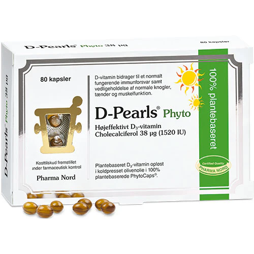 Pharma Nord D-pearls Phyto 38 µg | 80 kapsler