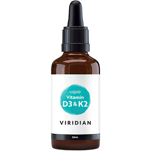 Viridian Nutrition D3 & K2 Vitamin (Flydende) | 50 ml